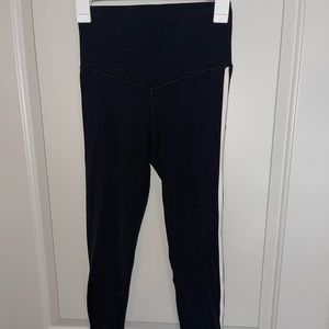 Aerie side striped black legging